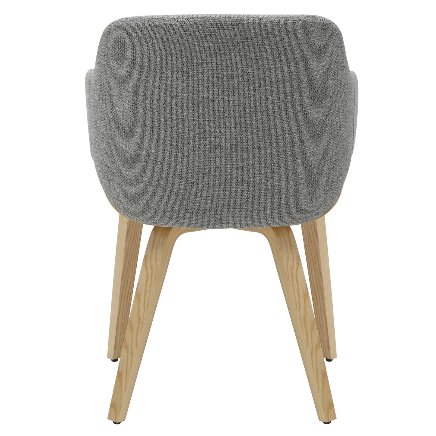 Dining Chair Prieto Hm9989.01 Plywood Frame In Oak-grey Fabric 54,5x44x89,5hcm.
