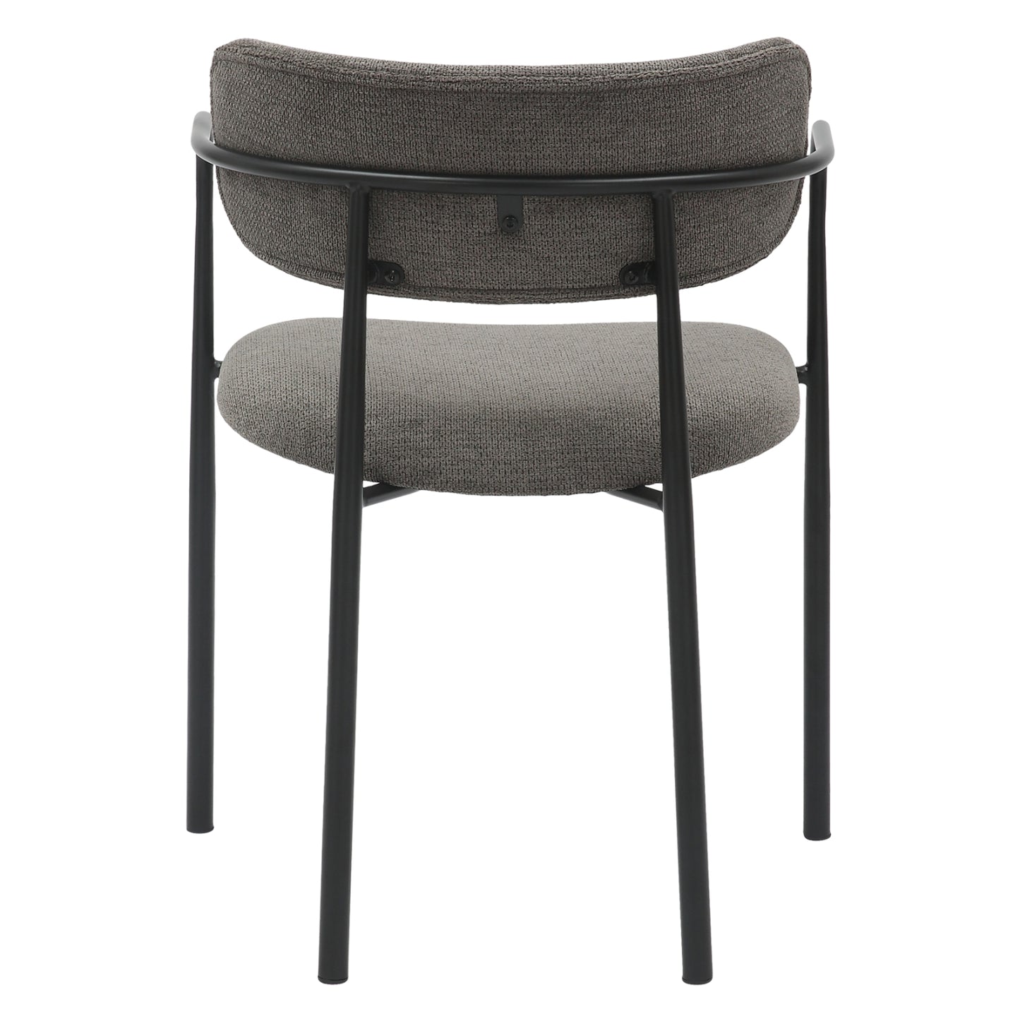 Dining Chair Kritter Hm9994.02 Black Metal-dark Grey Fabric 58x53x76hcm.