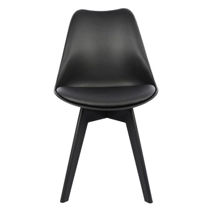 Chair Vegas Hm0033.32 Polypropylene-pu-black 47,5x55x82 Cm