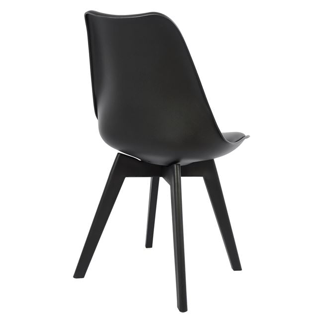 Chair Vegas Hm0033.32 Polypropylene-pu-black 47,5x55x82 Cm