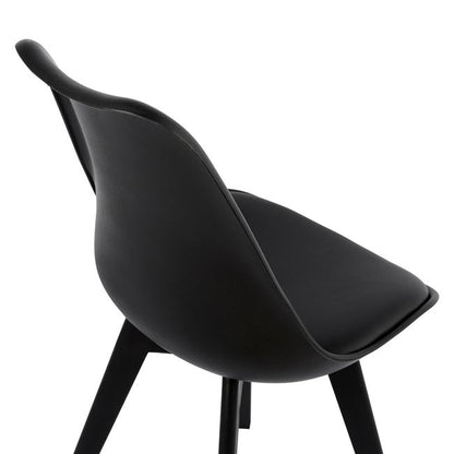 Chair Vegas Hm0033.32 Polypropylene-pu-black 47,5x55x82 Cm