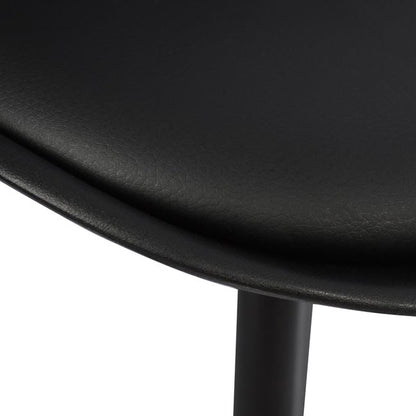 Chair Vegas Hm0033.32 Polypropylene-pu-black 47,5x55x82 Cm