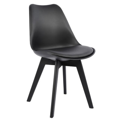 Chair Vegas Hm0033.32 Polypropylene-pu-black 47,5x55x82 Cm