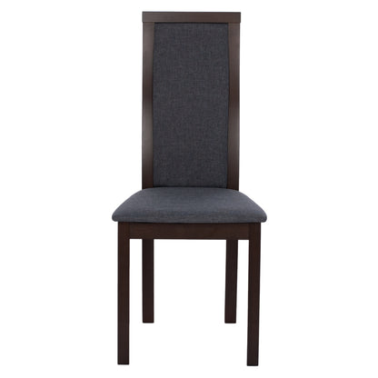 Chair Beech Wood In Walnut Color Hm9257.01 45x55x100hcm.