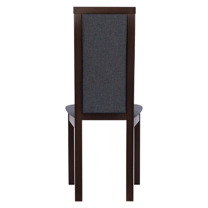 Chair Beech Wood In Walnut Color Hm9257.01 45x55x100hcm.