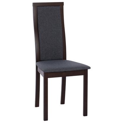 Chair Beech Wood In Walnut Color Hm9257.01 45x55x100hcm.