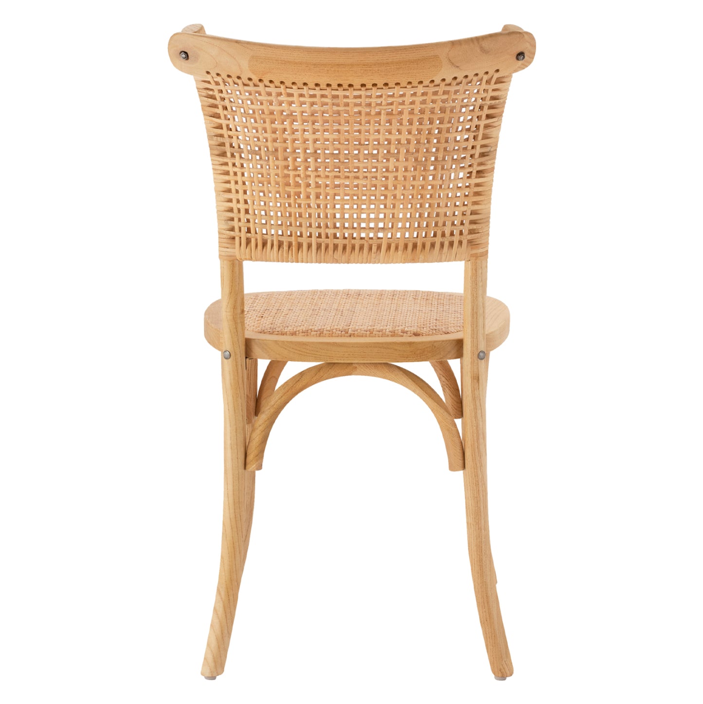 Wooden Chair With Rattan In Natural Shade Hm8752.01 49x54x89cm