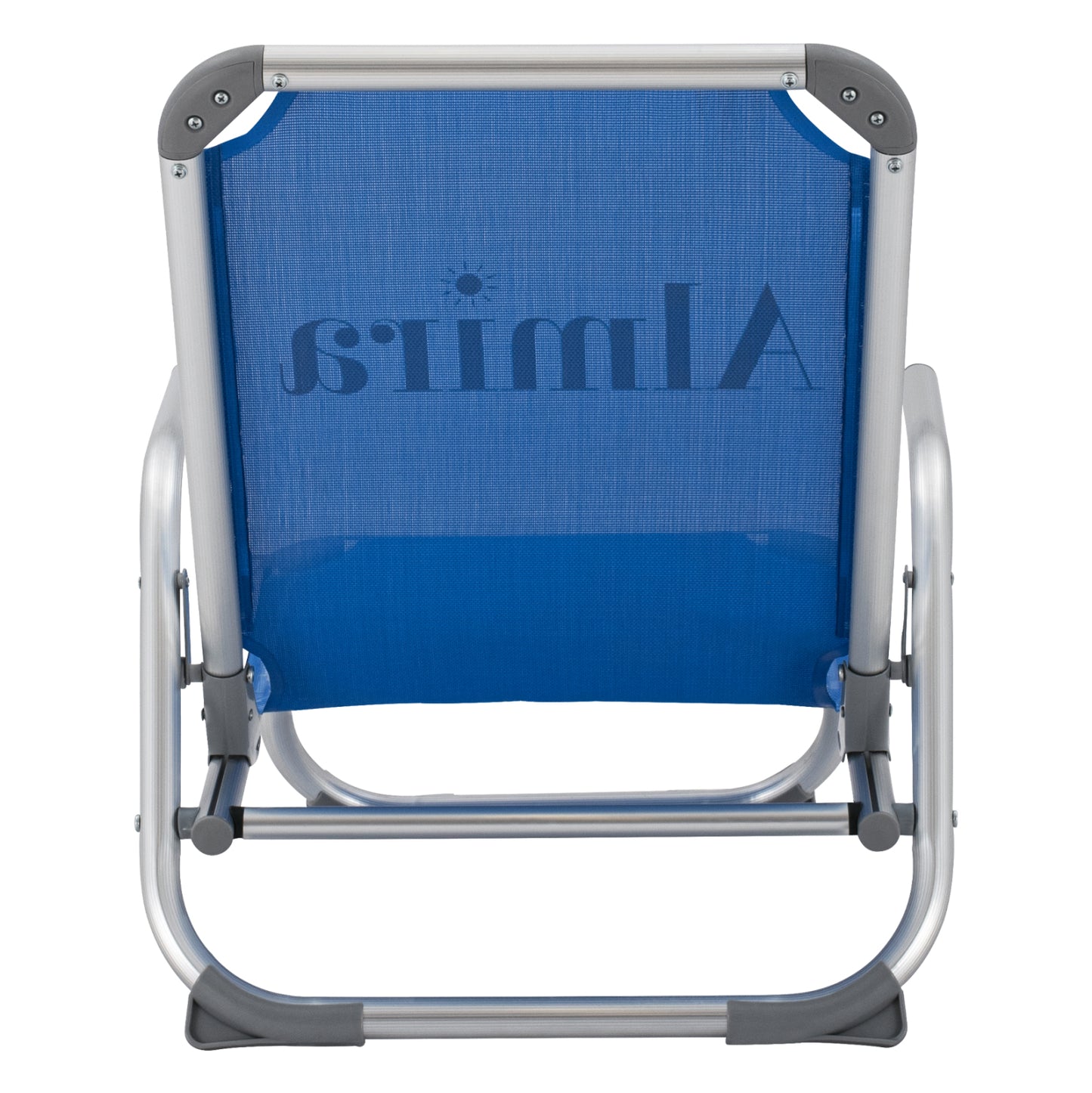 Beach Chair Heavy Duty Aluminum Almira Hm5053.01 Blue Textilene--high Backrest 55x71x66hcm