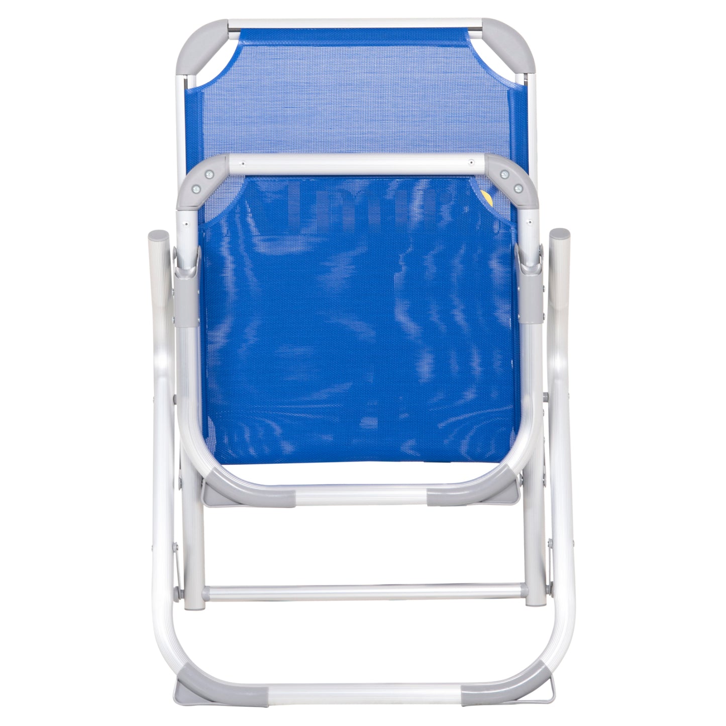 Raised Beach Chair Heavy Duty Aluminum Almira Hm6431.01 Blue Textilene 53x68x80hcm