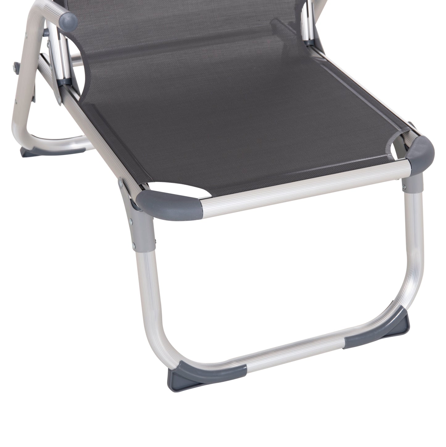 Raised Beach Chair Heavy Duty Aluminum Almira Hm6431.10 Grey Textilene 53x68x80hcm