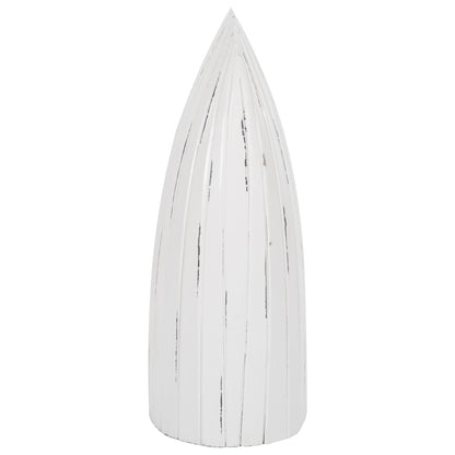 Bottle Rack Vertical Boat Shape 10 Places Mahogany Wood Hm9493 36x26x92,5h Cm