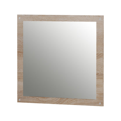 Wall Mirror Hm4360 Melamine In Sonama 80x70x1.8(depth)cm.