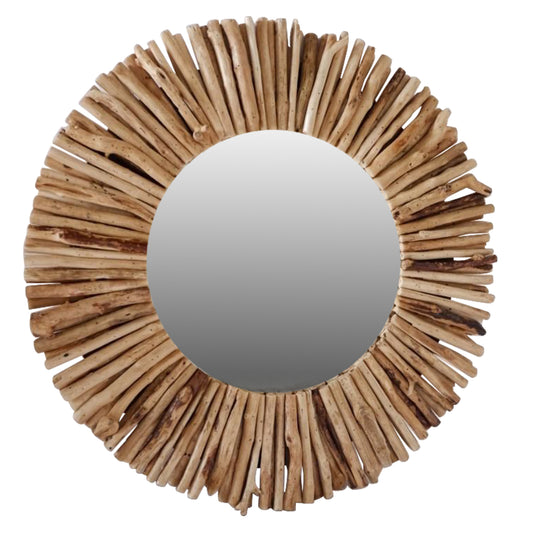 Wall Mirror Driftwood Natural Color Hm7720 60x5x60h