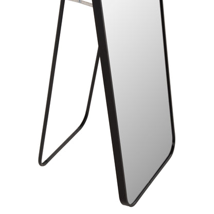 Floor Standing Mirror Boely Hm9577.01 Aluminum Frame In Black Color 40x35x160hcm.