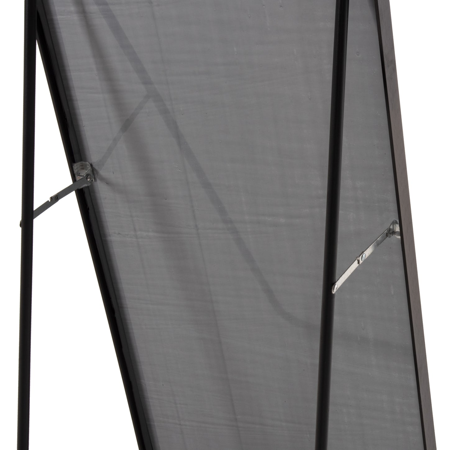 Floor Standing Mirror Boely Hm9577.01 Aluminum Frame In Black Color 40x35x160hcm.