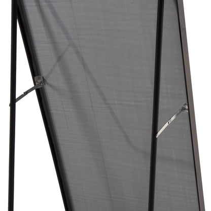 Floor Standing Mirror Boely Hm9577.01 Aluminum Frame In Black Color 40x35x160hcm.