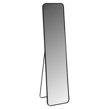 Floor Standing Mirror Boely Hm9577.01 Aluminum Frame In Black Color 40x35x160hcm.