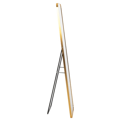 Floor Standing Mirror Boely Hm9577.30 Aluminum Frame In Gold Color 40x35x160hcm.
