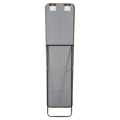 Floor Standing Mirror Boely Hm9577.30 Aluminum Frame In Gold Color 40x35x160hcm.