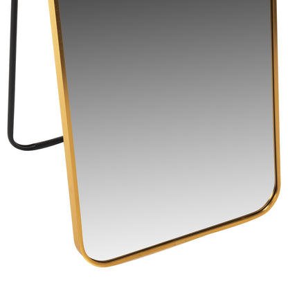 Floor Standing Mirror Boely Hm9577.30 Aluminum Frame In Gold Color 40x35x160hcm.