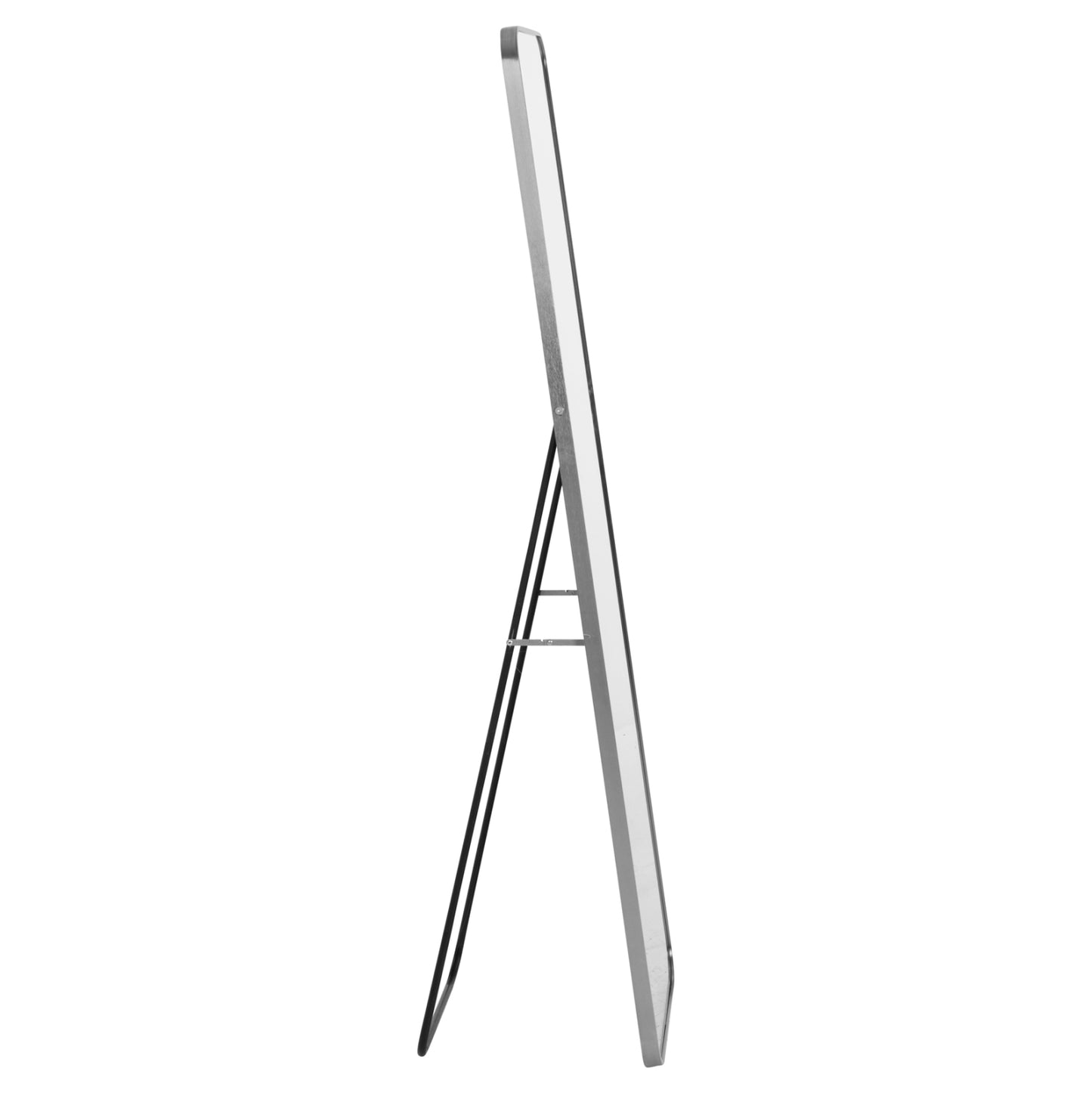 Floor Standing Mirror Boely Hm9577.40 Aluminum Frame In Silver Color 40x35x160hcm.