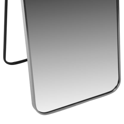 Floor Standing Mirror Boely Hm9577.40 Aluminum Frame In Silver Color 40x35x160hcm.