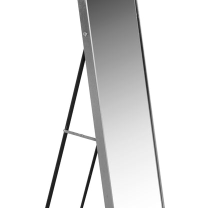 Floor Standing Mirror Boely Hm9577.40 Aluminum Frame In Silver Color 40x35x160hcm.