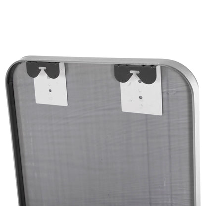 Floor Standing Mirror Boely Hm9577.40 Aluminum Frame In Silver Color 40x35x160hcm.