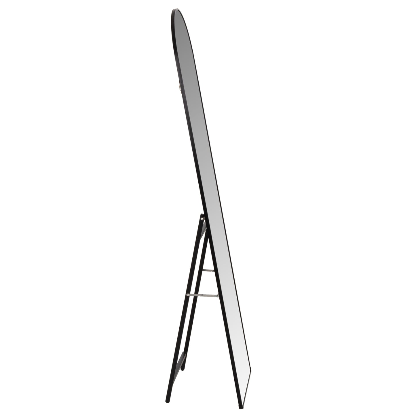 Floor Standing Mirror Joely Hm9578.01 Aluminum Frame In Black Color 40x31x160hcm.