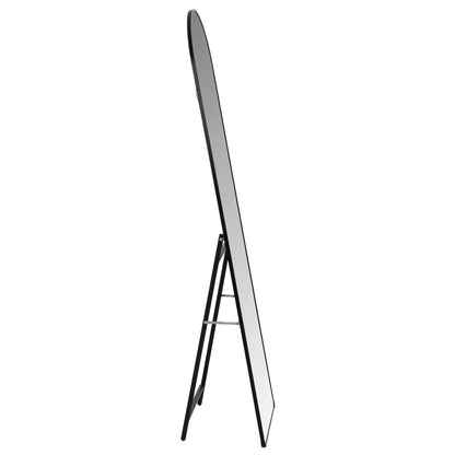 Floor Standing Mirror Joely Hm9578.01 Aluminum Frame In Black Color 40x31x160hcm.