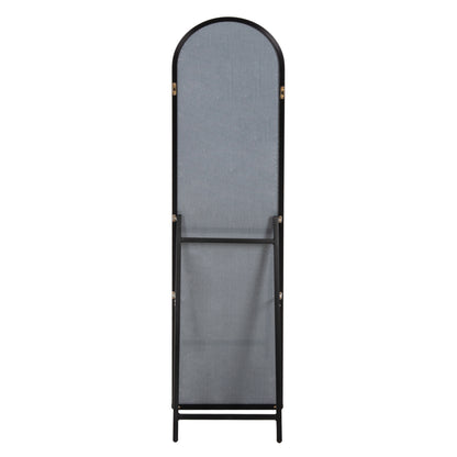 Floor Standing Mirror Joely Hm9578.01 Aluminum Frame In Black Color 40x31x160hcm.