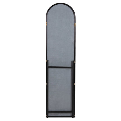 Floor Standing Mirror Joely Hm9578.01 Aluminum Frame In Black Color 40x31x160hcm.