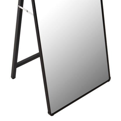 Floor Standing Mirror Joely Hm9578.01 Aluminum Frame In Black Color 40x31x160hcm.