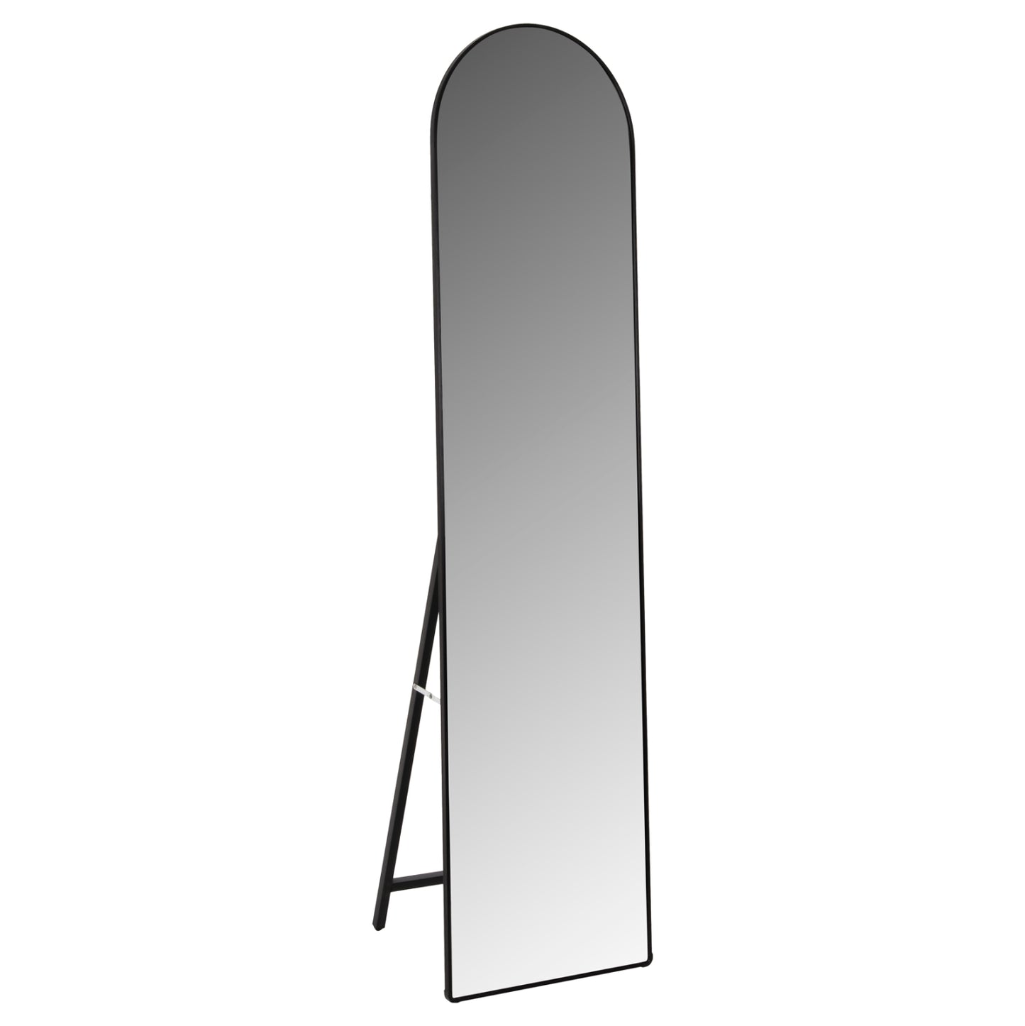 Floor Standing Mirror Joely Hm9578.01 Aluminum Frame In Black Color 40x31x160hcm.