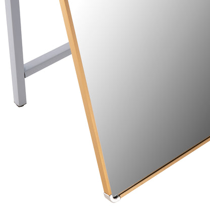 Floor Standing Mirror Joely Hm9578.30 Aluminum Frame In Gold Color 40x31x160hcm.