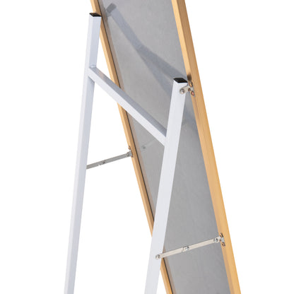 Floor Standing Mirror Joely Hm9578.30 Aluminum Frame In Gold Color 40x31x160hcm.