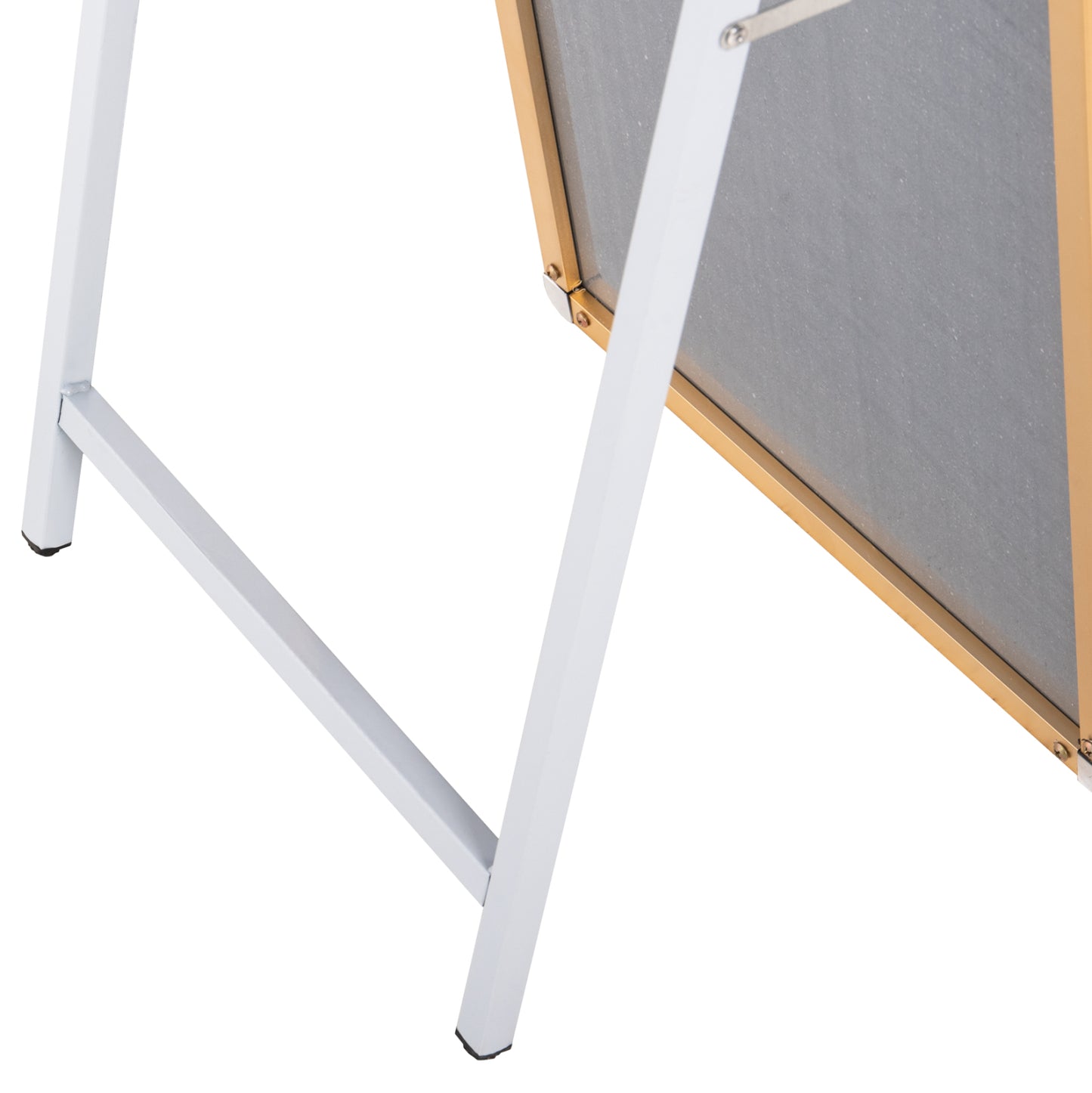 Floor Standing Mirror Joely Hm9578.30 Aluminum Frame In Gold Color 40x31x160hcm.