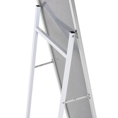Floor Standing Mirror Joely Hm9578.40 Aluminum Frame In Silver Color 40x31x160hcm.