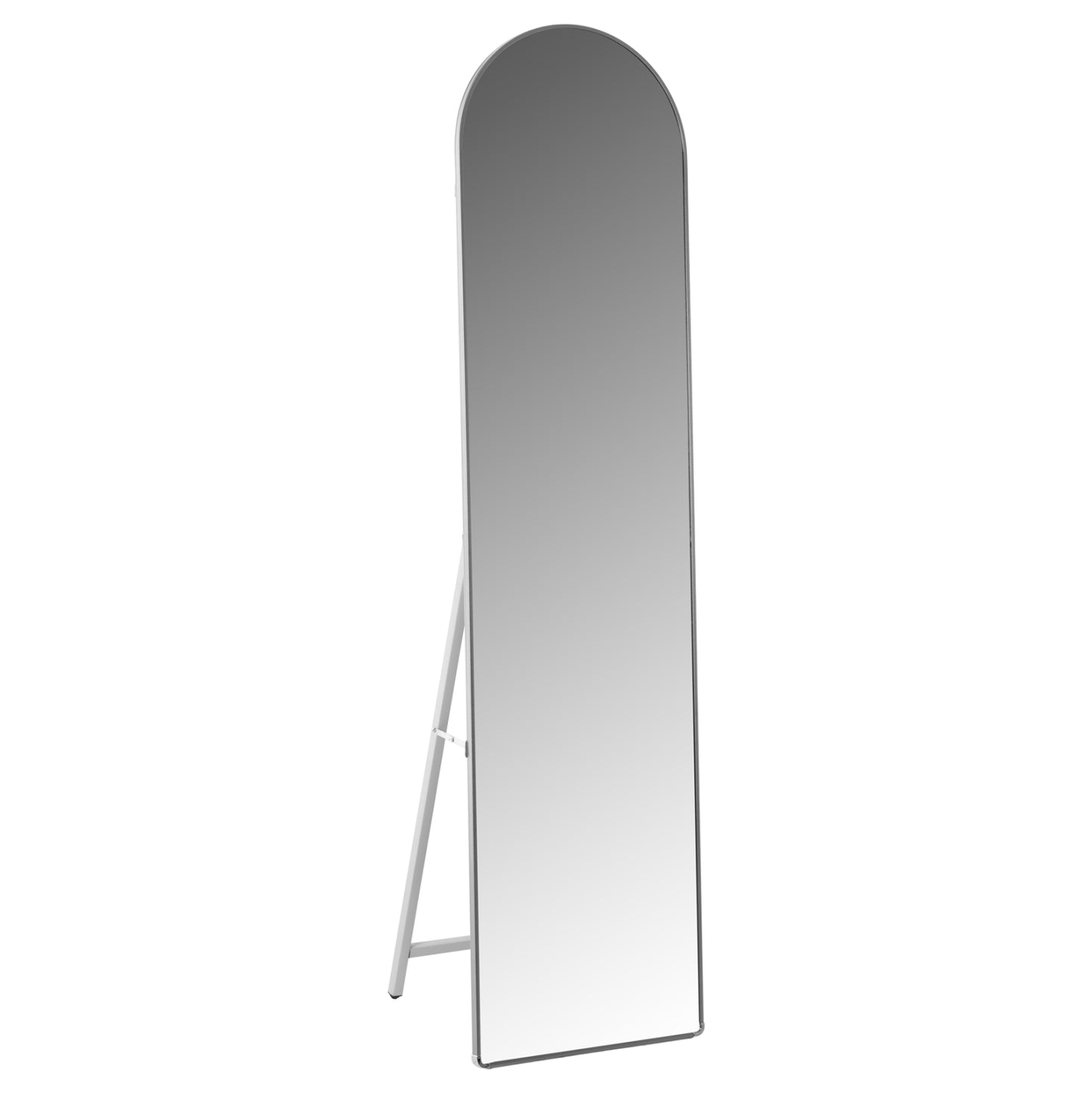 Floor Standing Mirror Joely Hm9578.40 Aluminum Frame In Silver Color 40x31x160hcm.