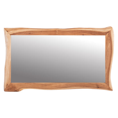 Wall Mirror Zion Hm8186.21 Solid Acacia Wood-light Natural Wood Color 140x80x4(thickness)cm.