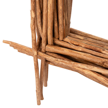 Wall Mirror Twigger Hm4442 Driftwood In Natural Color 80x15x100hcm.