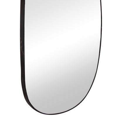Wall Mirror Crither Hm4486.01 Mdf Frame In Black Marble Coloring 49x140hcm.