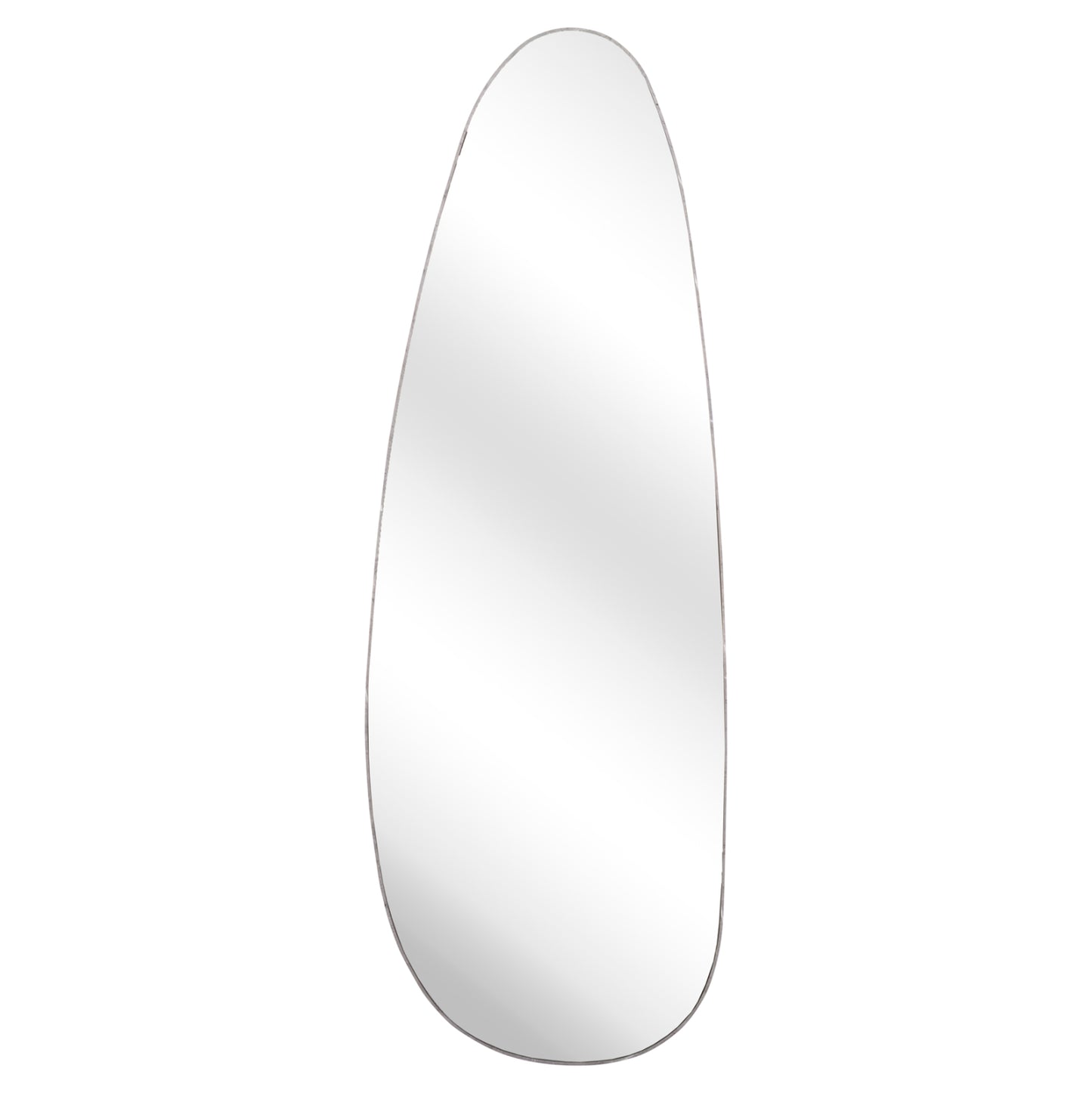Wall Mirror Crither Hm4486.02 Mdf Frame In Grey Marble Coloring 49x140hcm.