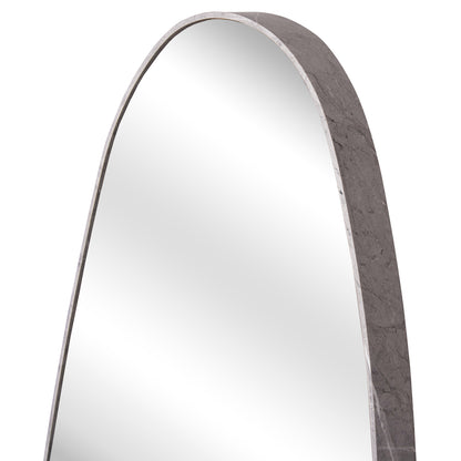 Wall Mirror Crither Hm4486.02 Mdf Frame In Grey Marble Coloring 49x140hcm.