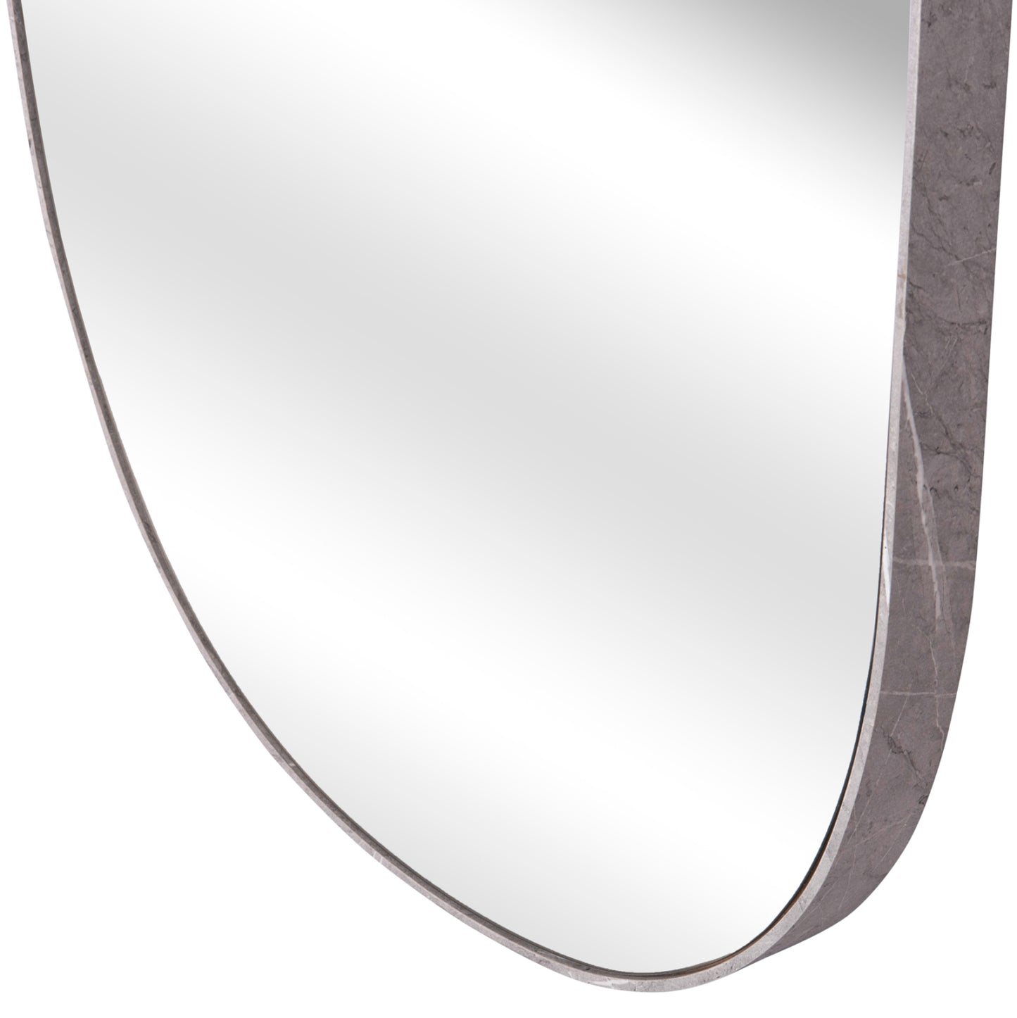 Wall Mirror Crither Hm4486.02 Mdf Frame In Grey Marble Coloring 49x140hcm.