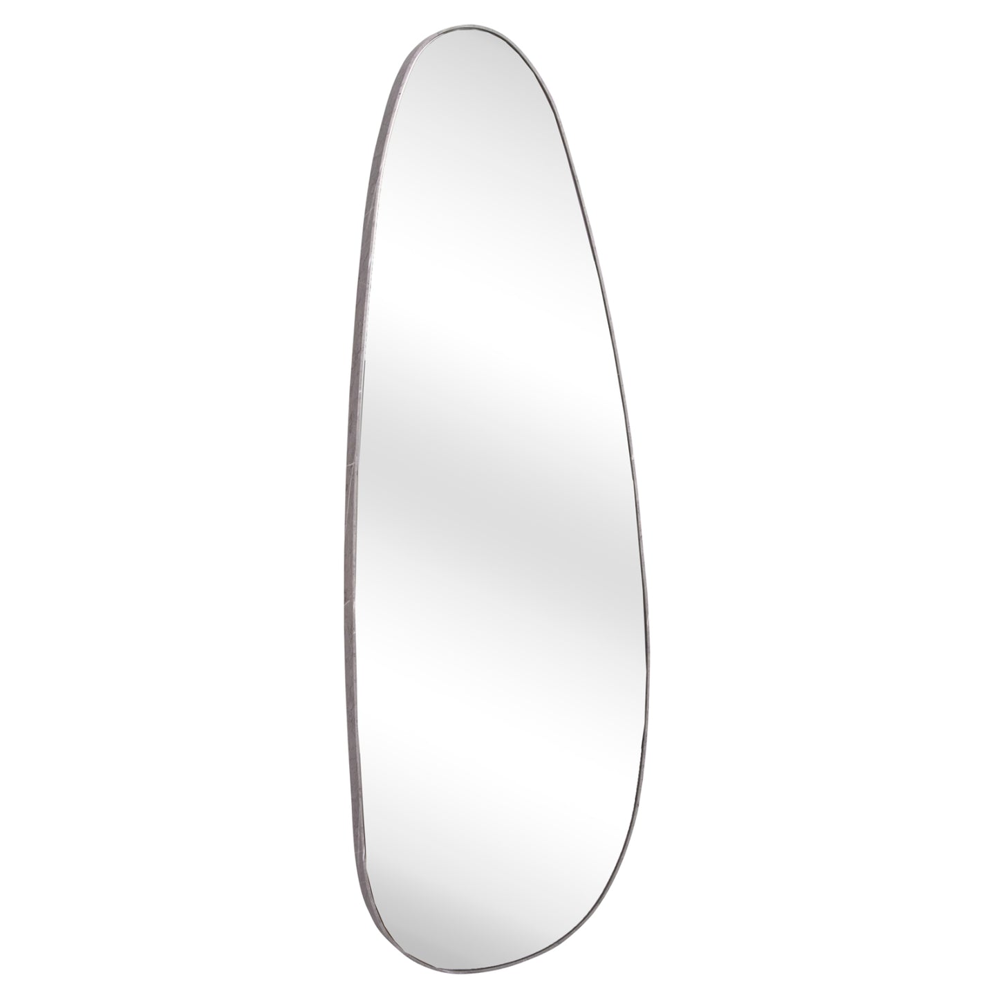 Wall Mirror Crither Hm4486.02 Mdf Frame In Grey Marble Coloring 49x140hcm.