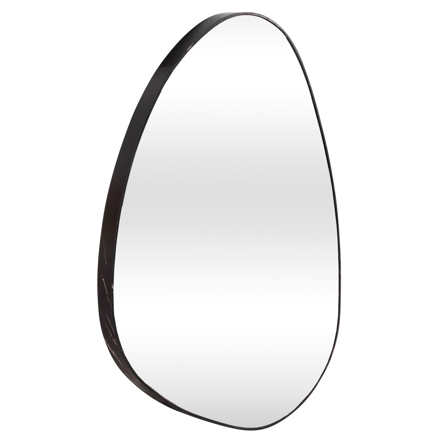 Wall Mirror Irregu Hm4487.01 Mdf Frame In Black Marble Coloring 60x80hcm.