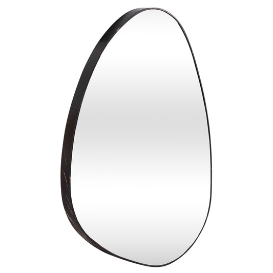 Wall Mirror Irregu Hm4487.01 Mdf Frame In Black Marble Coloring 60x80hcm.