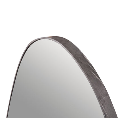 Wall Mirror Irregu Hm4487.02 Mdf Frame In Grey Marble Coloring 60x80hcm.