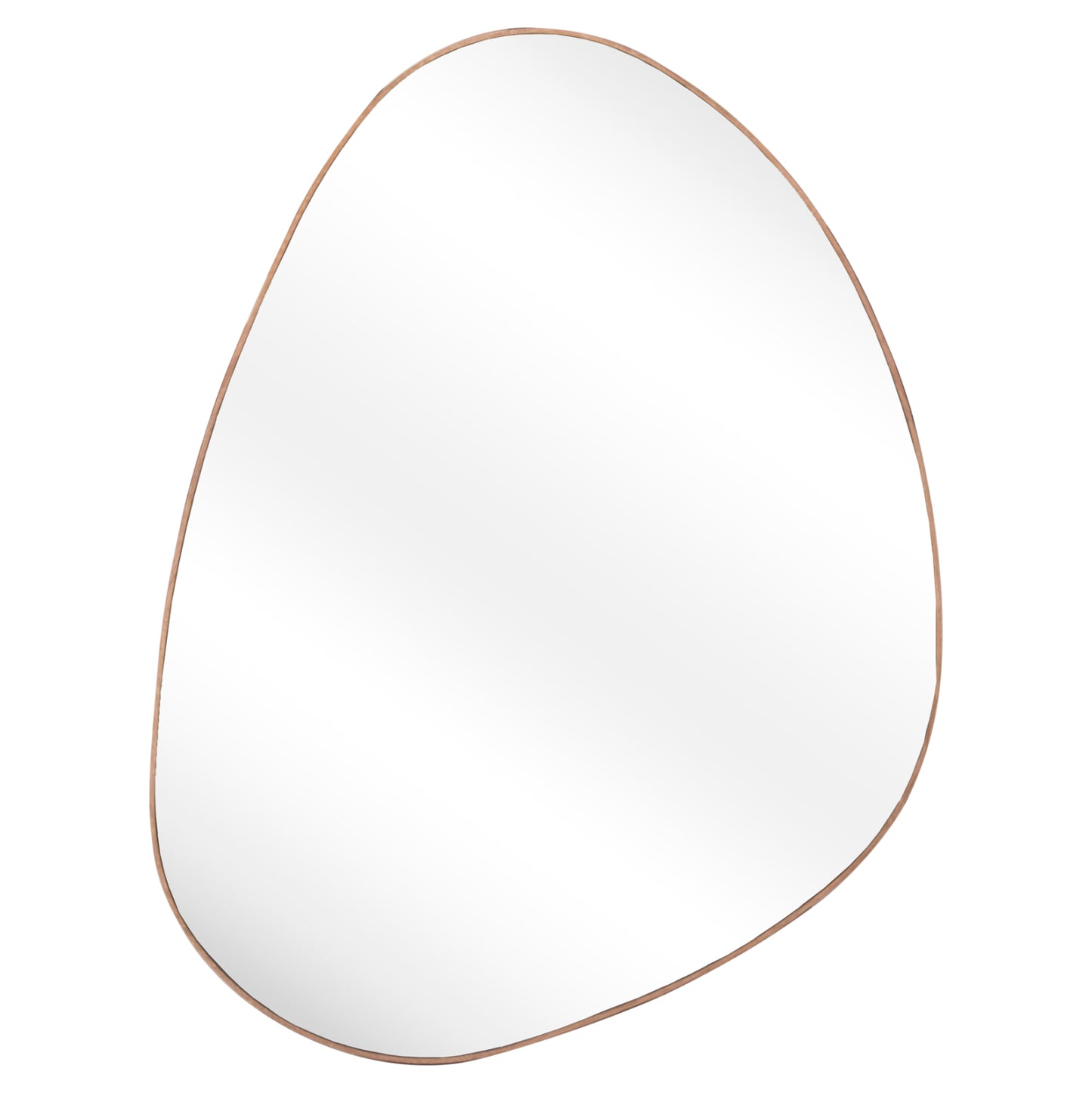 Wall Mirror Irregu Hm4487.03 Mdf Frame In Natural Wood Coloring 60x80hcm.